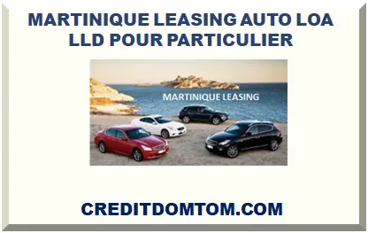 MARTINIQUE LEASING AUTO LOA LLD POUR PARTICULIER 2026