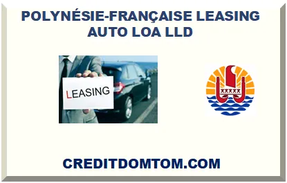 POLYNÉSIE-FRANÇAISE LEASING AUTO LOA LLD 2026
